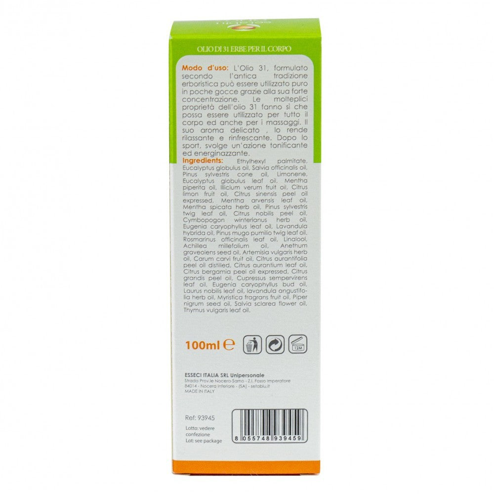 939469 Huile de 31 HERBES Energisants bio aux extraits naturels