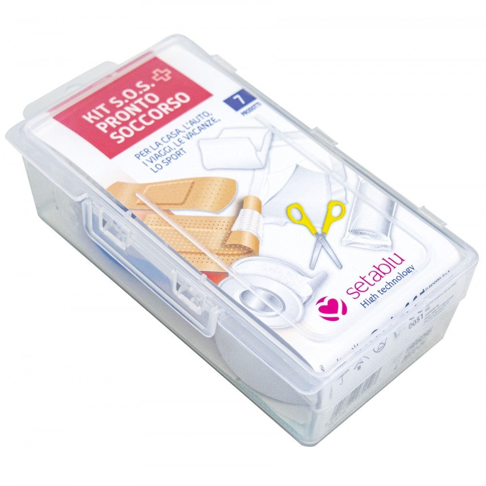 931507 Trousse de secours SOS 7 pièces SETABLU ciseaux bandages pansements