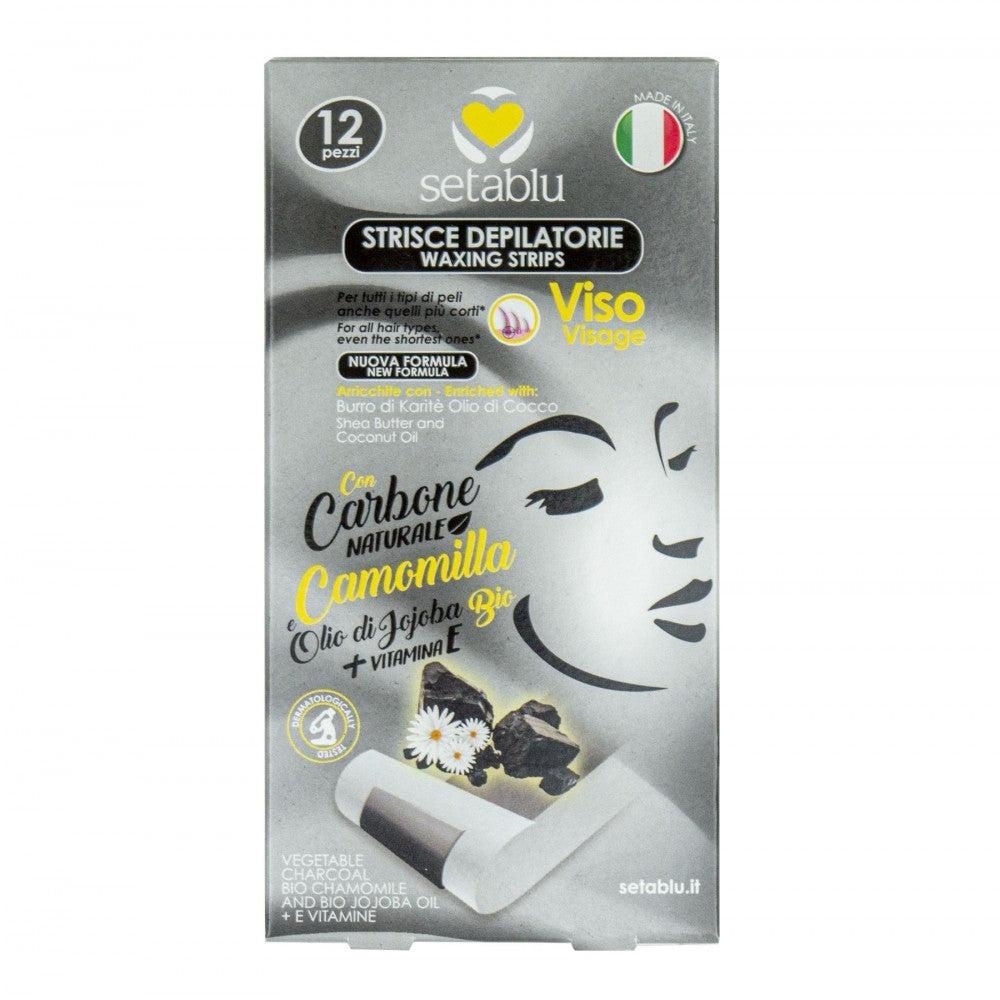 574488 8 bandes dépilatoires dépuratif au carbone noir SETABLU corps  et bikini
