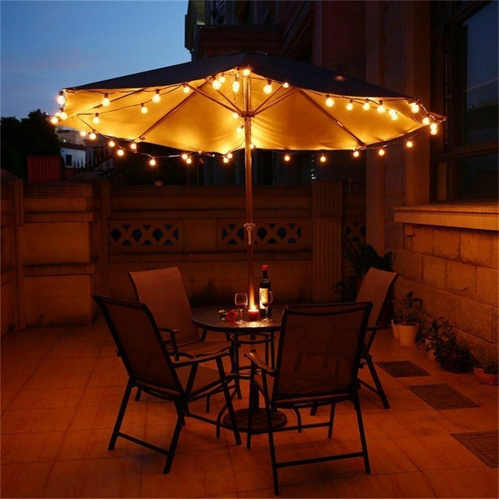 000007 10 Guirlande d'ampoules à LED 5 mètres  pour l'extérieur