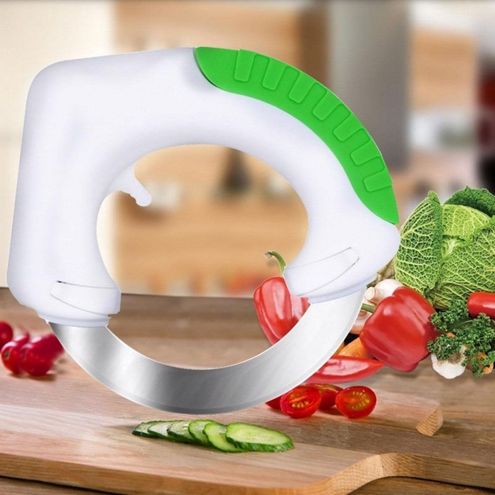 715200 Coupe-légumes, couteau circulaire à poignée ergonomique anti-dérapante