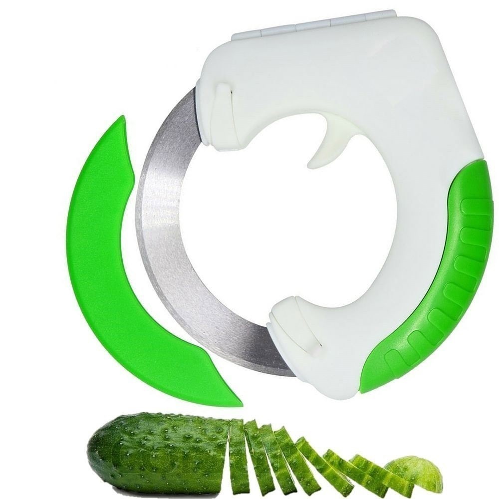 715200 Coupe-légumes, couteau circulaire à poignée ergonomique anti-dérapante