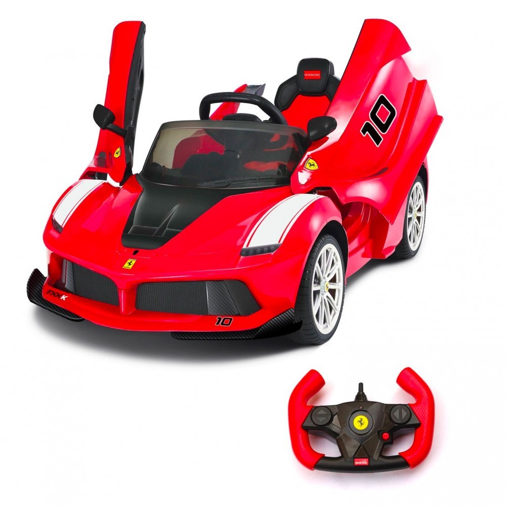 B08184 Voiture Électrique Pour Enfant Télécommande FERRARI FXX En Cuir 12V