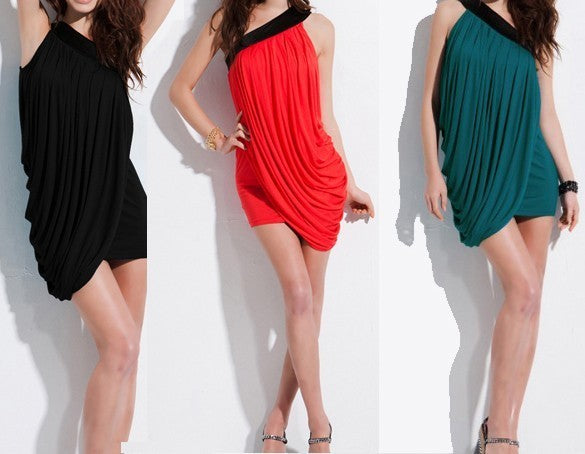 Robe femme- type romaine - asymétrique/ mode féminine- Mod. Tiana
