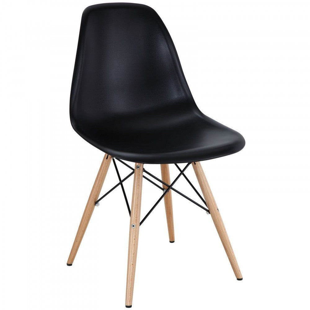 Pack de 4 chaises Supreme avec pieds en bois et structure rigide