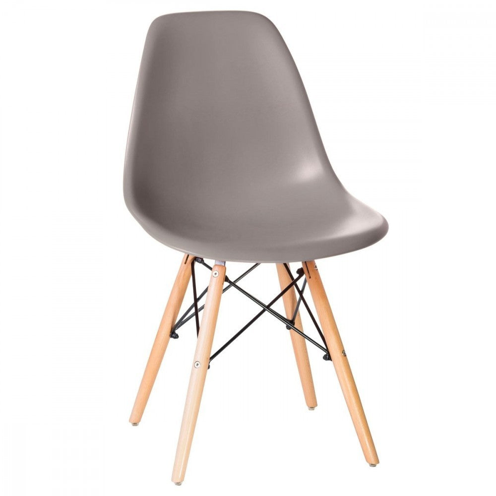 Pack de 4 chaises Supreme avec pieds en bois et structure rigide