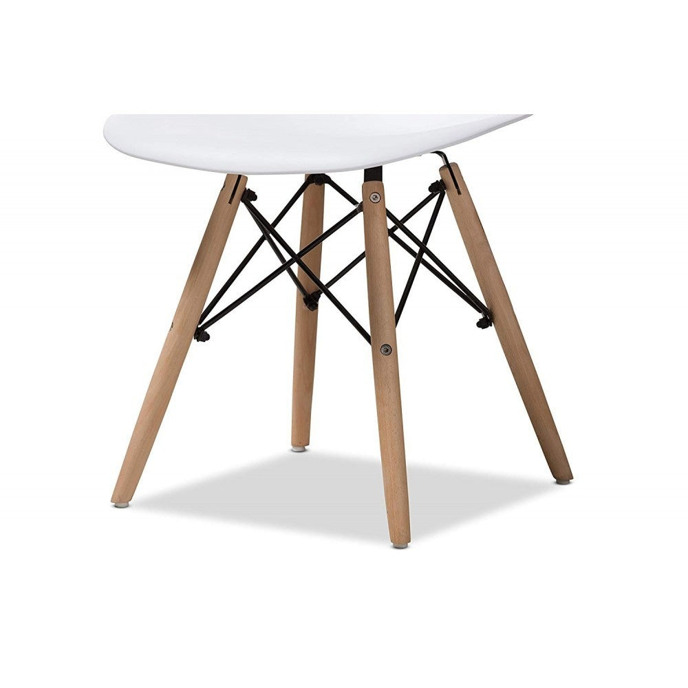 Pack de 4 chaises Supreme avec pieds en bois et structure rigide