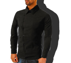 Chemise asymétrique à manches longues et cintré Homme /mode homme - Mod DAMIAN