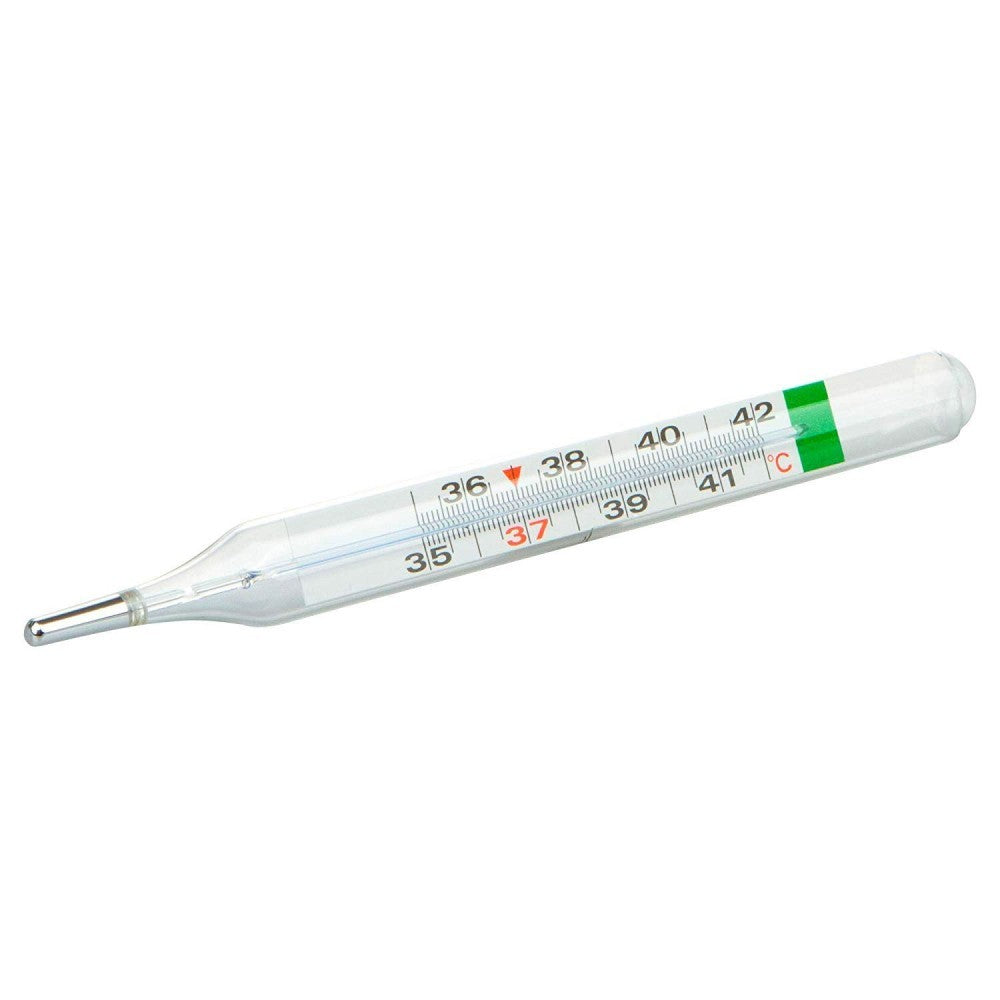 938216 Thermomètre médical SETABLU verre sans mercure avec étui en plastique
