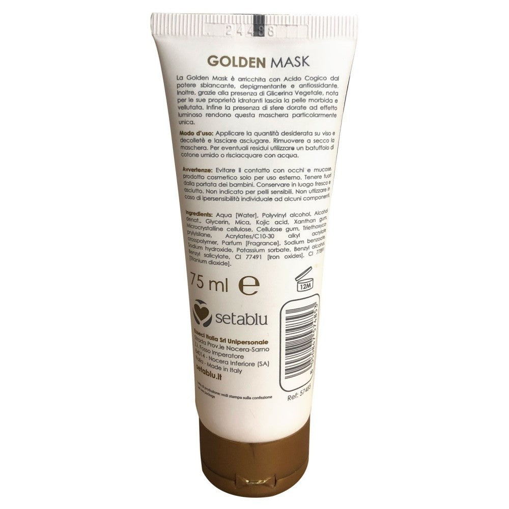 574853 Masque doré SETABLU avec acide kojique et sphères d'or effet lumineux