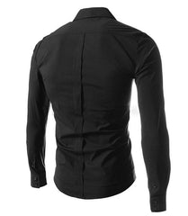 Chemise asymétrique à manches longues et cintré Homme /mode homme - Mod DAMIAN
