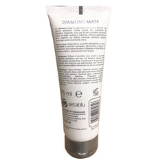 574856 SETABLU masque de diamant avec boules de saule blanc, argentées