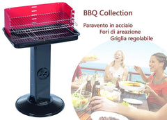 Barbecue à colonne rectangulaire 58x38x70 cm - BBQ COLLECTION