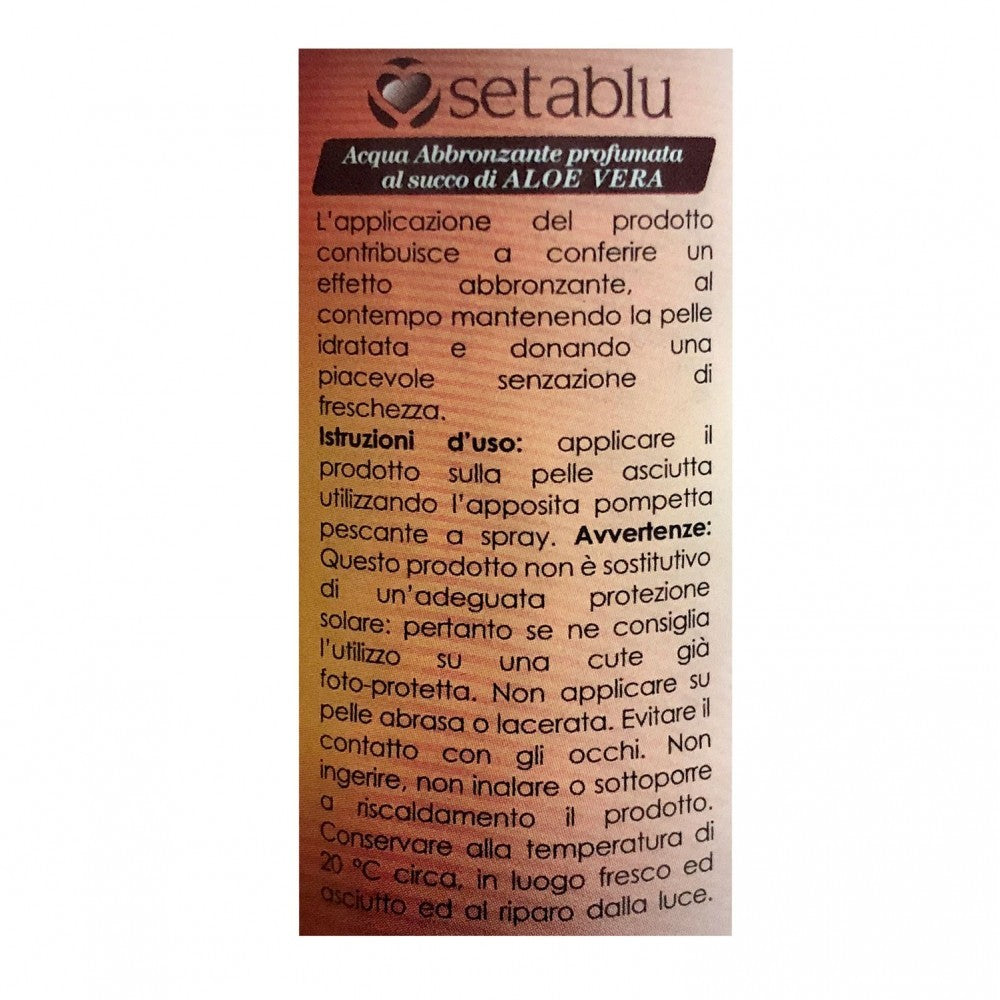 SETABLU huile bronzante aux extraits de noix sans parabens 100 ml