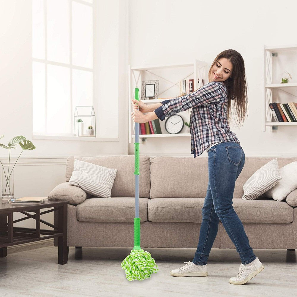 084326 Serpillière autodrainante en microfibre interchangeable 135cm TWIST MOP
