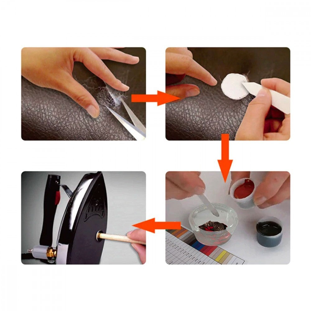 Kit de réparation de bricolage pour surfaces en cuir et vinyle VISBELLA