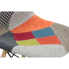 252588 Pack 3 chaises Patchdesign WE TAKE HOME pieds en bois de hêtre