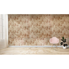 965440  Papier peint effet 3D marron souple en PE amortit sons et  chocs