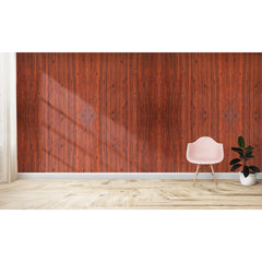 965488 Papier peint effet 3D Bois d'acajou souple en PE amortit sons et  chocs