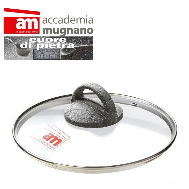 Couvercle en verre casserole / poéle - diamétre 30 cm - Accademia Mugnano