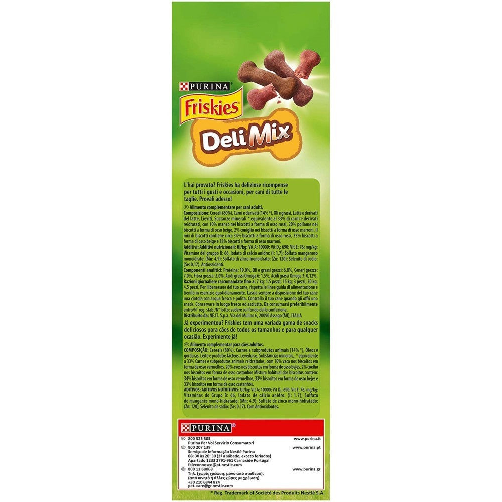 Purina Friskies Delimix Cookies pour chiens adultes 500 g de vitamines