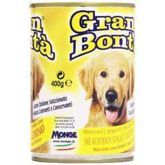 GRAN BONTA viande pour chiens 400 g de poulet et dinde avec vitamines