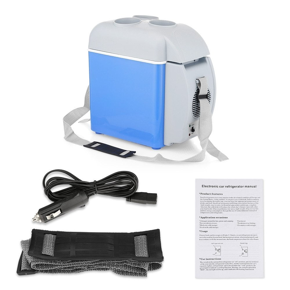 079054 Frigo portable pour voiture et camping 2 en 1 chaud / froid 7.5 LT 12V