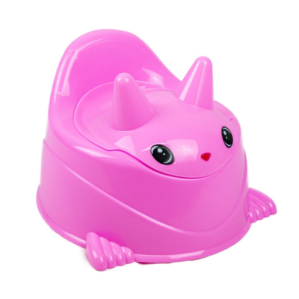 Urinoir Happy Animal pour enfant en plastique de couleur ROSE 30x25cm max 20Kg