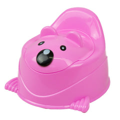 Urinoir Happy Animal pour enfant en plastique de couleur ROSE 30x25cm max 20Kg