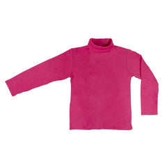 VKA42 T-shirt pour fille col roulé OXIN manches longues et intérieur polaire
