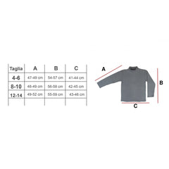 VKA31 T-shirt manches longues garçon Manley col haut et intérieur polaire