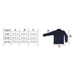 VKA41 Tee-shirt garçon Col roulé Suber, manches longues et intérieur polaire