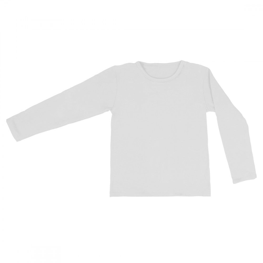 VKA33 T-shirt pour fille, col rond, manches longues et intérieur polaire