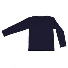 VKA33 T-shirt pour fille, col rond, manches longues et intérieur polaire