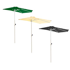 331774 Parasol de jardin semi-circulaire ONSHORE 160X100 cm