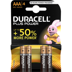 Duracell Plus Power AAA 1.5V mini-piles charge durable garantie