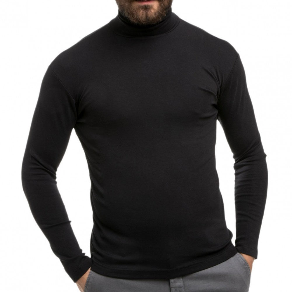 PACK de 5 VKA29 Sous-Pull pour homme mod. Col roulé Slim Fit en polaire