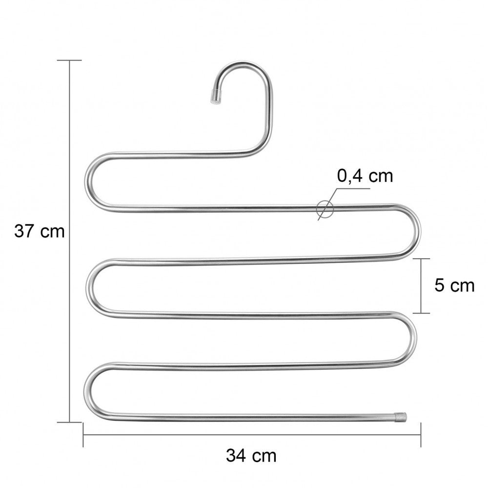 181149 Cintres 5 niveaux pour vêtements Cool Hanger économise l'espace