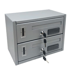 Boîte aux lettres copropriété 2 places Iron Grey 783B 23x18x30 cm SILVER