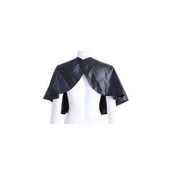 159001 Cape coiffeur professionnel avec couche de PVC noir 91x28cm