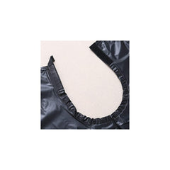 159001 Cape coiffeur professionnel avec couche de PVC noir 91x28cm