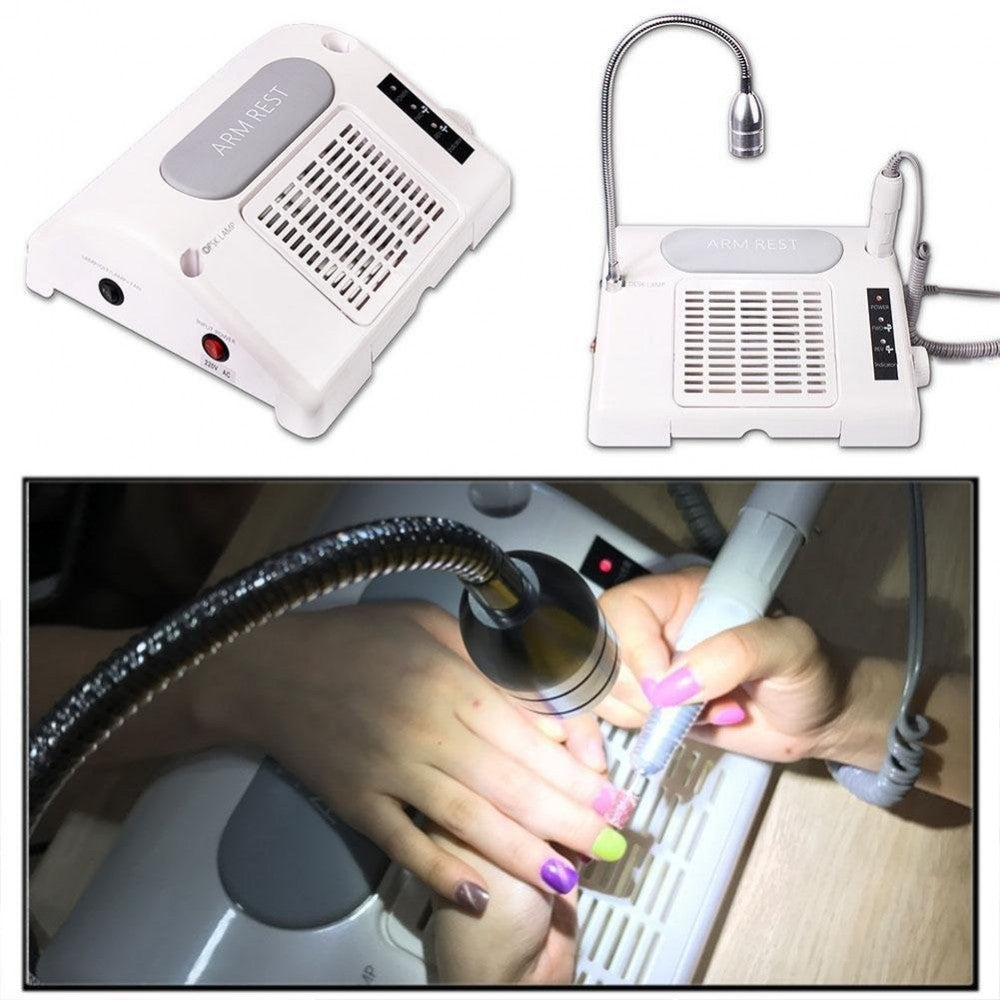 871029 Salon Expert 3 in 1 Kit complet manicure lampe, fraiseuse et aspirateur