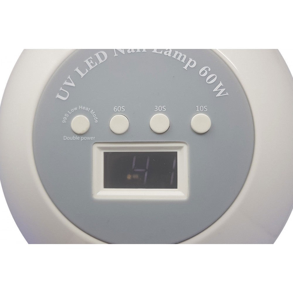850987 Lampe 2 en 1 UV 60W 30 LED sécheur vernis à ongles et minuterie