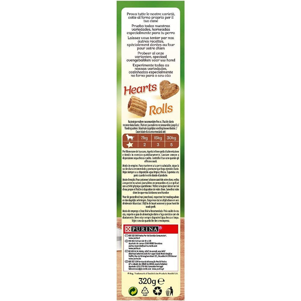 6 Paquets biscuits Purina Friskies Star pour chien goût fromage et viande 320g
