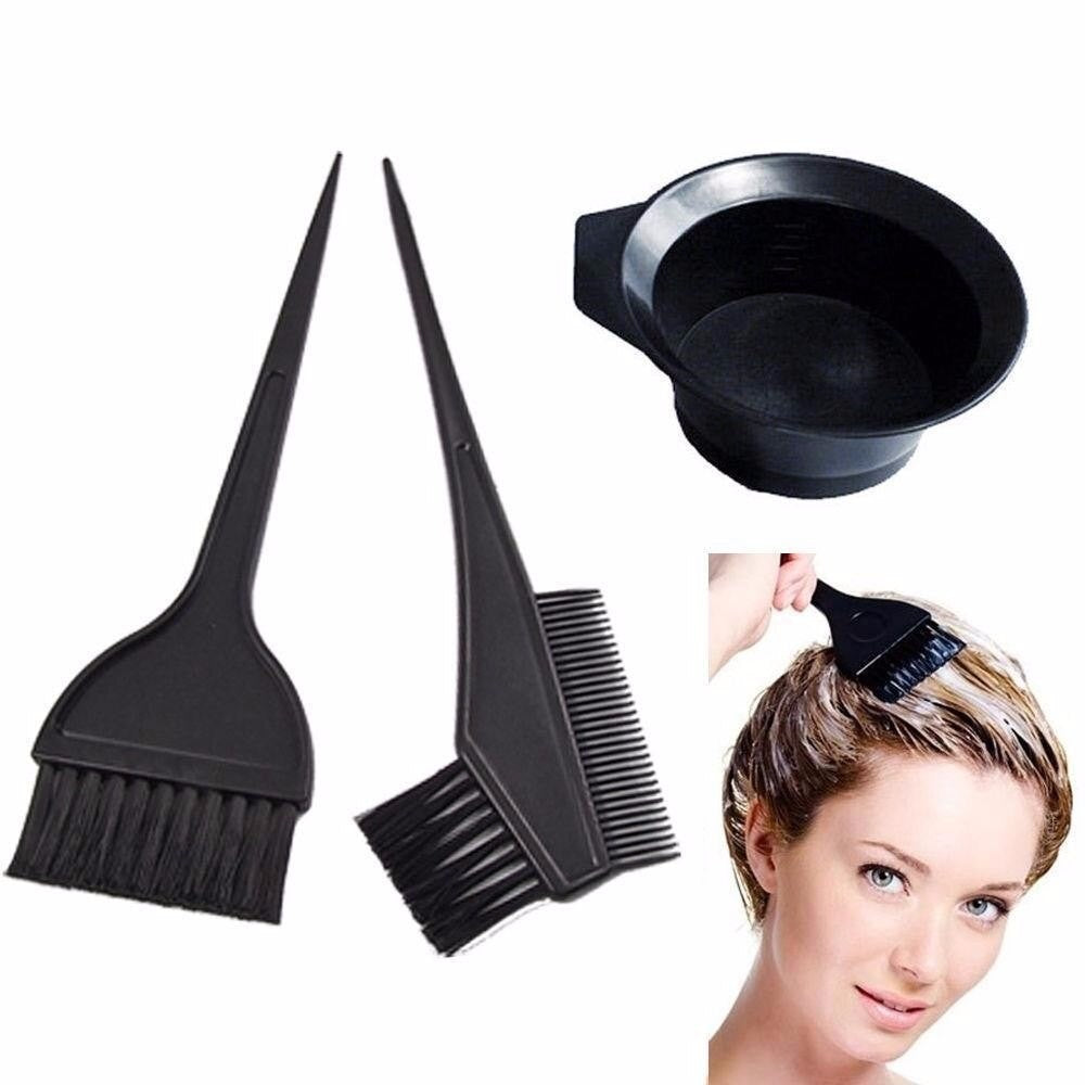 8301463 Kit de coiffure pour couleurs, 2 pinceaux, peigne et bol gradué.