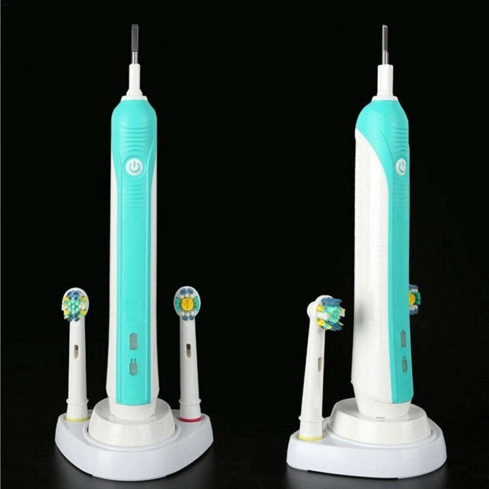 Support pour base brosse à dents électrique avec 2 emplacements pour tête
