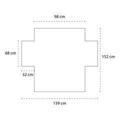 4590 Couverture de coffre de voiture pour chien PROLABZOO 152x159cm