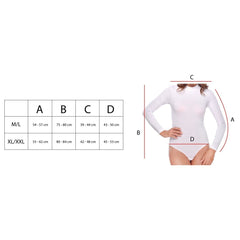 VKA37 Pack 3 Body femme DARIA manches longues et col haut intérieur polaire