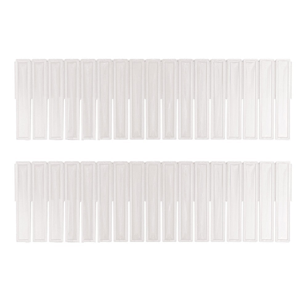 Lot de séparateurs en plastique organiseur modulaire pour tiroirs 130x435mm