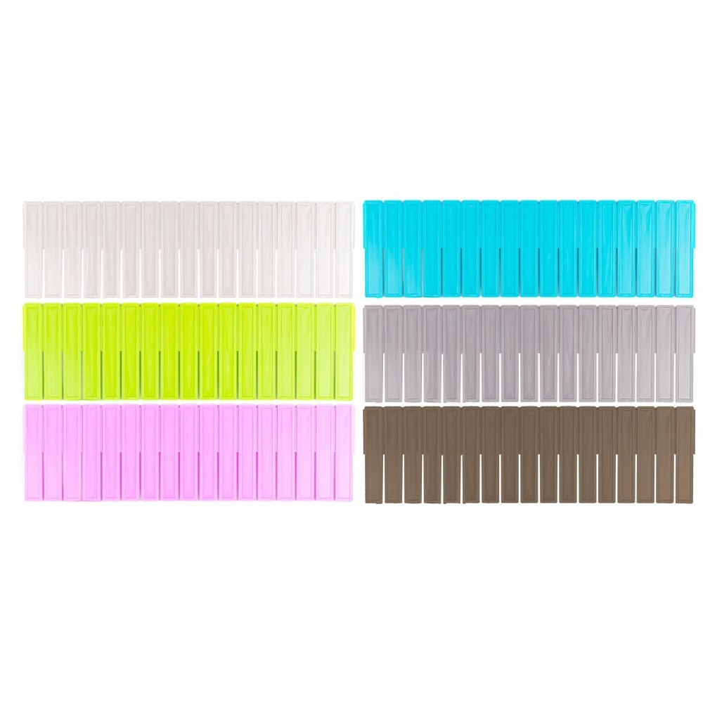 Lot de séparateurs en plastique organiseur modulaire pour tiroirs  90x435mm